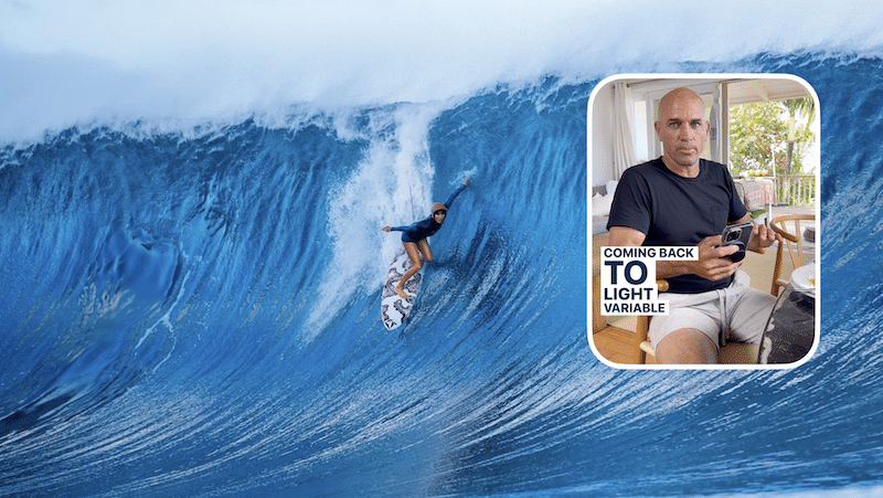 Kelly Slater (insert) knows everything about the Lexus Pipe Pro.